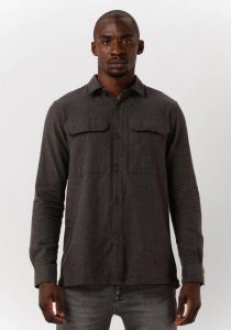 Dstrezzed Zwarte Casual Overhemd Shirt Melange Flannel