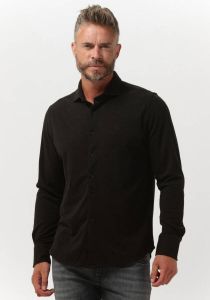 Dstrezzed Zwarte Casual Overhemd Shirt Melange Pique