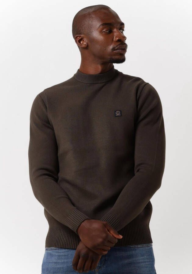 DSTREZZED Heren Truien & Vesten Mock Neck Techno Knit Zwart