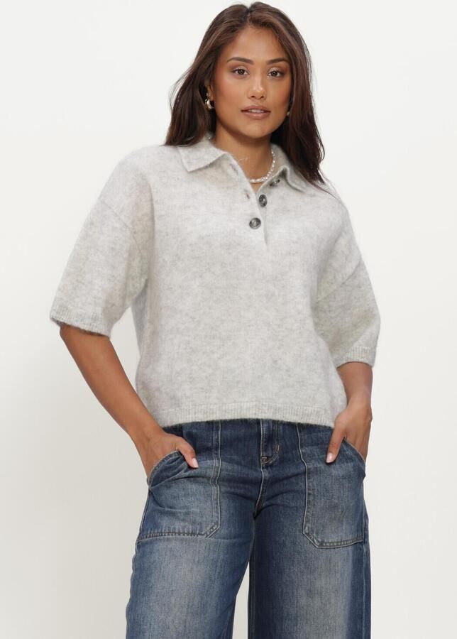 EDITED Callie Polo Shirt Lichtgrijs
