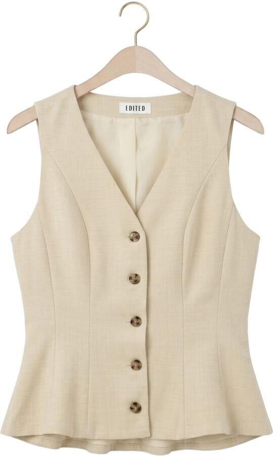 EDITED Dames Blazers Vada Vest Creme - Foto 4