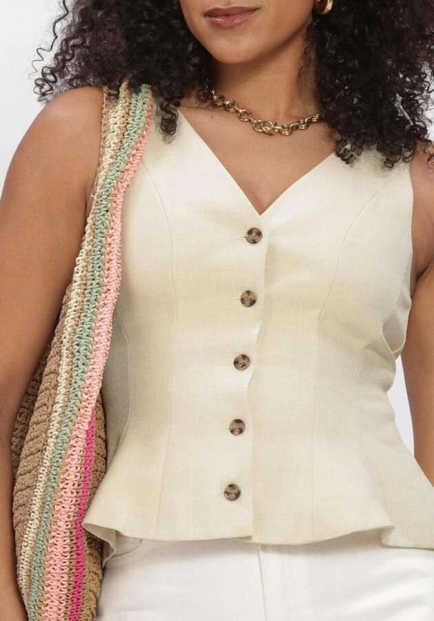 EDITED Dames Blazers Vada Vest Creme - Foto 3