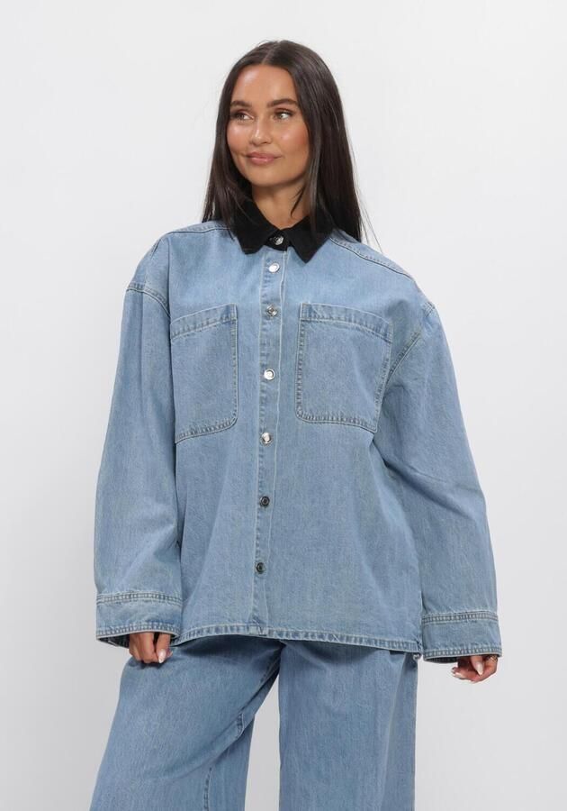 EDITED Dames Blouses Amber Shirt Lichtblauw