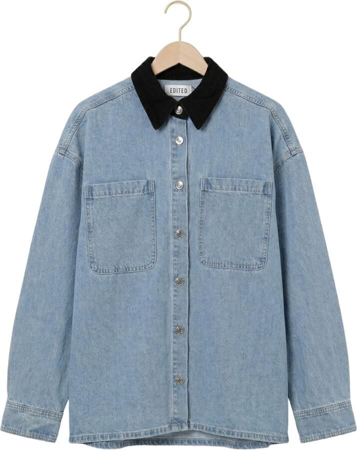 EDITED Dames Blouses Amber Shirt Lichtblauw - Foto 2