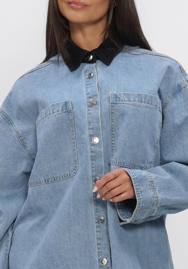 EDITED Dames Blouses Amber Shirt Lichtblauw - Foto 4