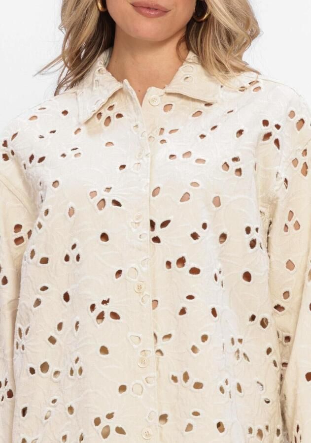 EDITED Dames Blouses Anisha Shirt Ecru - Foto 3
