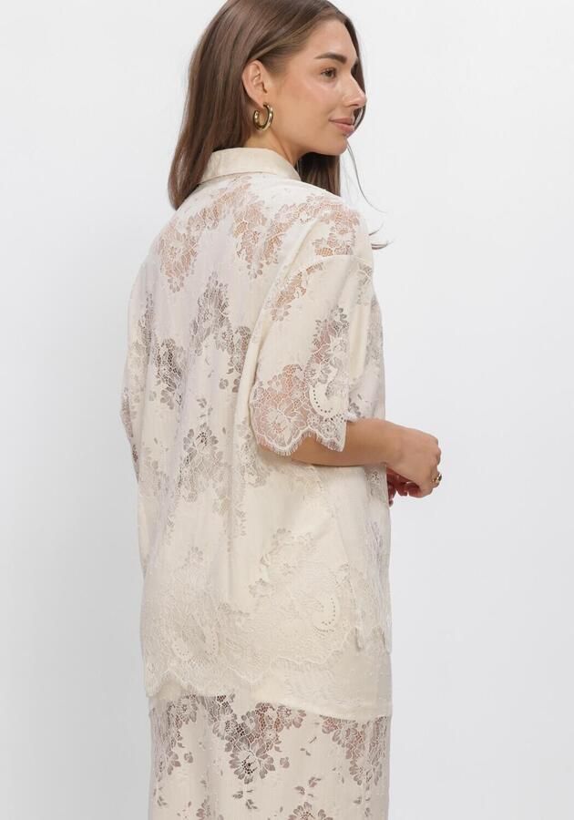 EDITED Dames Blouses Bella Shirt Ecru - Foto 3