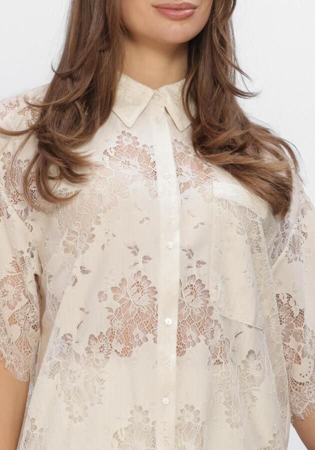 EDITED Dames Blouses Bella Shirt Ecru - Foto 4