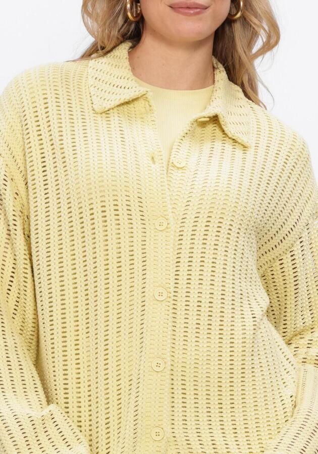 EDITED Dames Blouses Neo Polo Shirt Geel - Foto 4