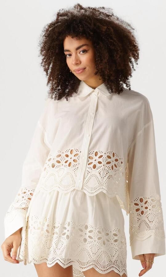 EDITED Dames Blouses Sophia Blouse Gebroken Wit - Foto 4