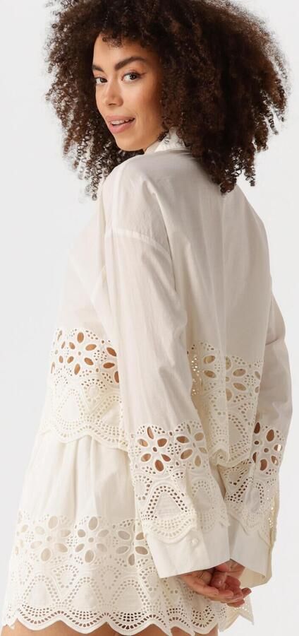 EDITED Dames Blouses Sophia Blouse Gebroken Wit - Foto 3