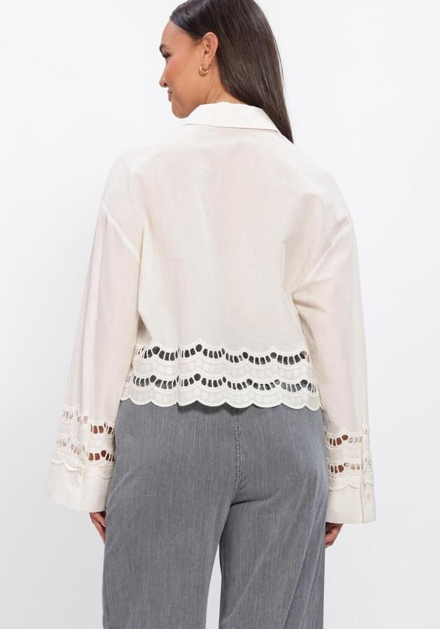 EDITED Dames Blouses Sophia Blouse Wit - Foto 3