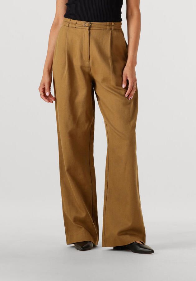 EDITED Dames Broeken Louisa Trousers Oker - Foto 4
