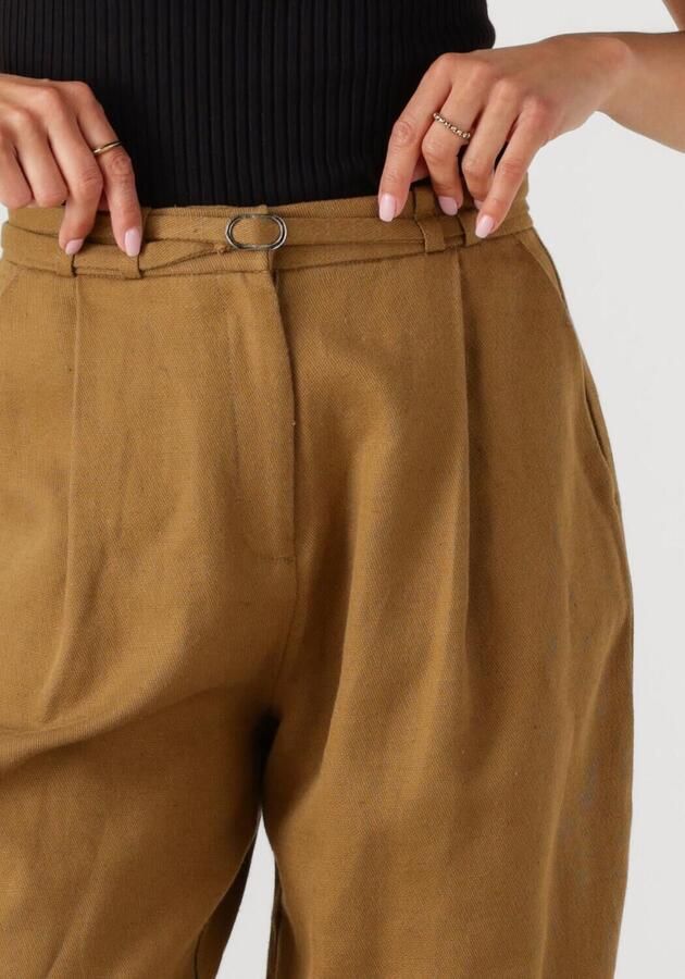 EDITED Dames Broeken Louisa Trousers Oker - Foto 2