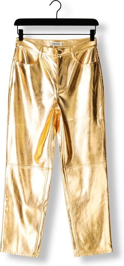 EDITED Dames Broeken Oona Trousers Goud - Foto 4