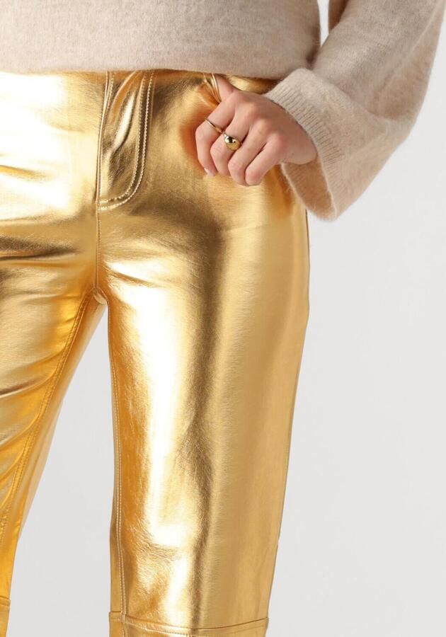 EDITED Dames Broeken Oona Trousers Goud - Foto 3