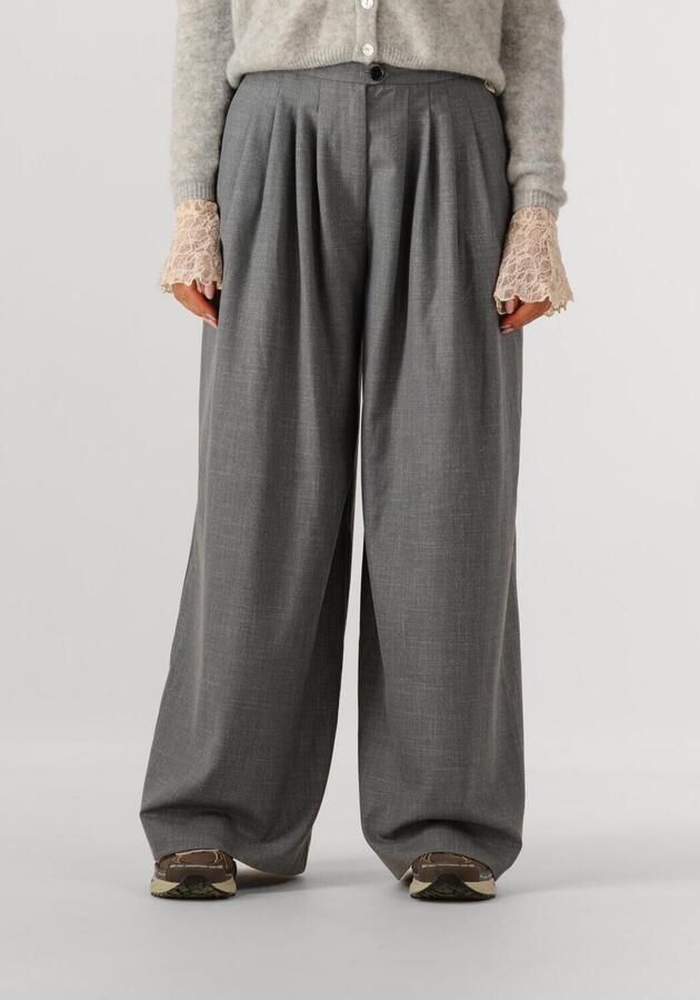 EDITED Dames Broeken Sandy Trousers Grijs - Foto 4