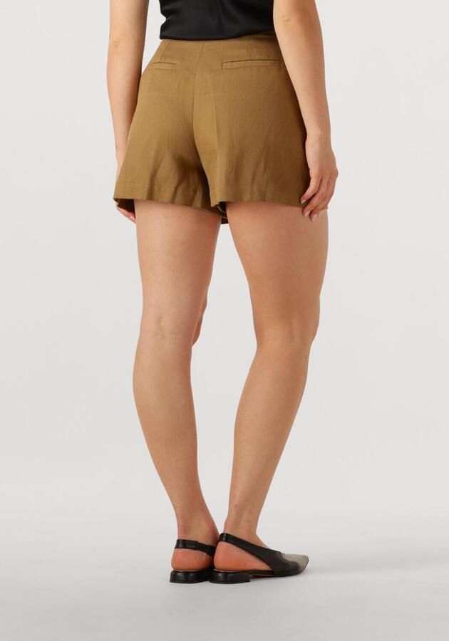 EDITED Dames Broeken Vincenza Short Camel - Foto 2