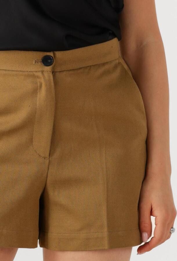 EDITED Dames Broeken Vincenza Short Camel - Foto 3