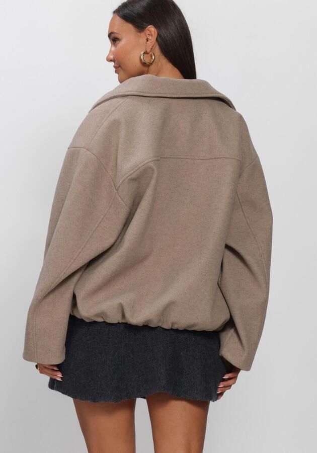 EDITED Dames Jassen Brodey Jacket Beige - Foto 3