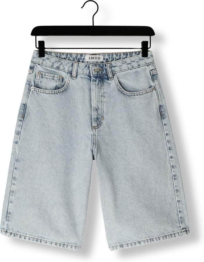 EDITED Dames Jeans Addison Denim Shorts Blauw