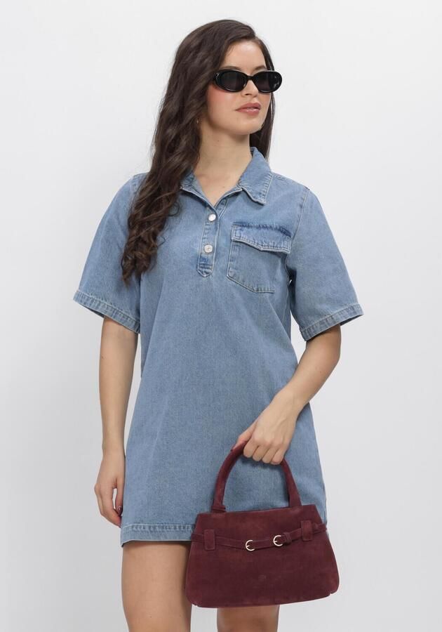 EDITED Dames Jurken Asta Denim Dress Lichtblauw