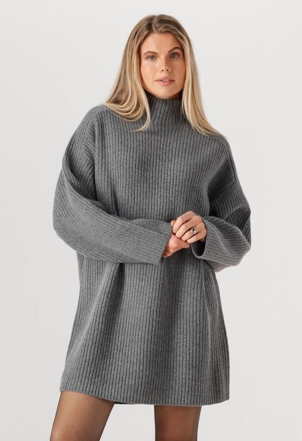 EDITED Dames Jurken Neea Knit Dress Grijs - Foto 4