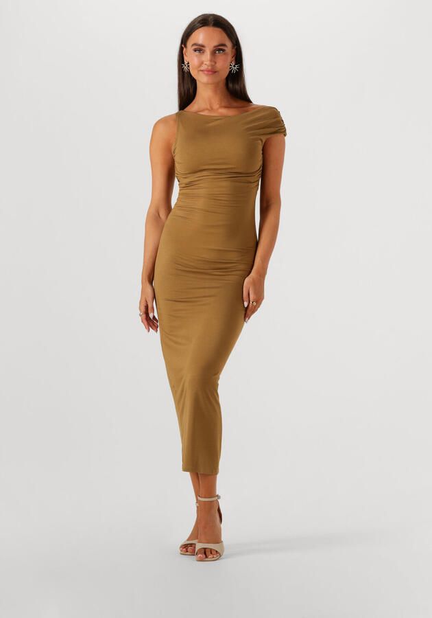 EDITED Dames Jurken Robinia Dress Khaki - Foto 2
