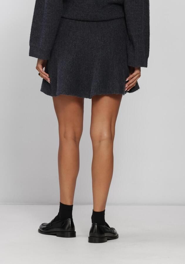 EDITED Dames Rokken Adalee Wool Knit Skirt Donkergrijs - Foto 3