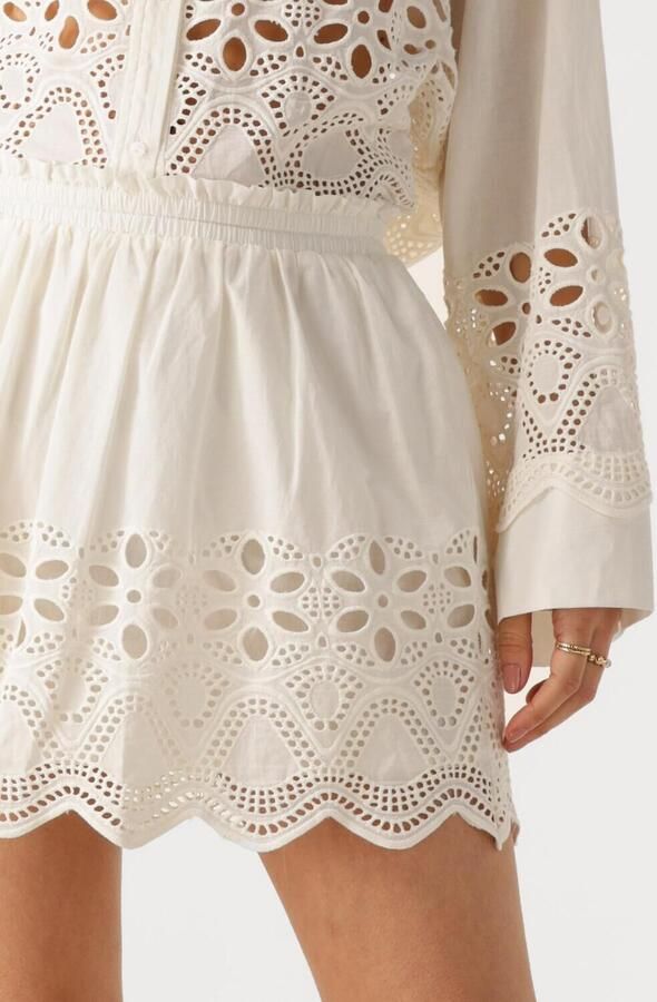 EDITED Dames Rokken Quella Skirt Gebroken Wit - Foto 3