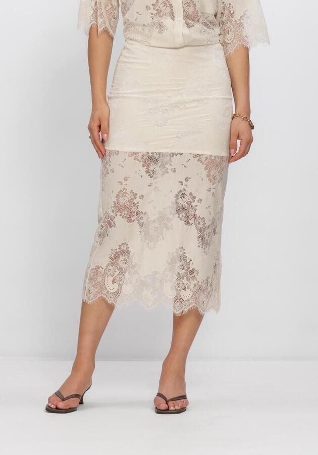 EDITED Dames Rokken Sharon Skirt Creme