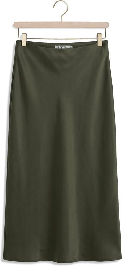 EDITED Dames Rokken Silva Skirt Olijf - Foto 4
