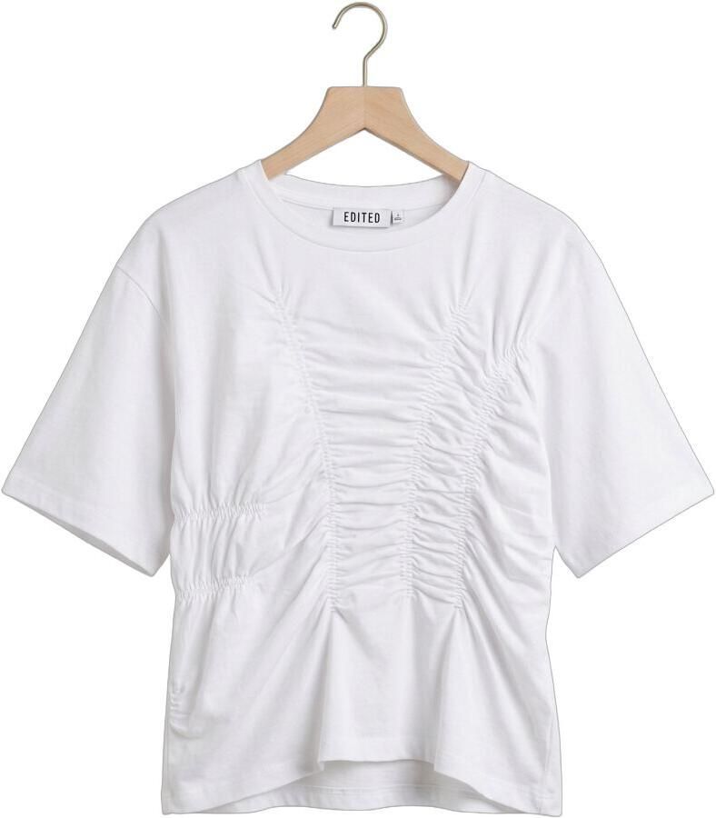 EDITED Dames Tops & T-shirts Edith T-shirt Wit - Foto 2