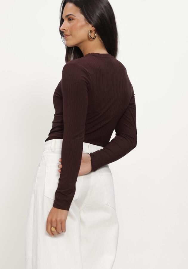 EDITED Dames Tops & T-shirts Ginger Longsleeve Bruin - Foto 3