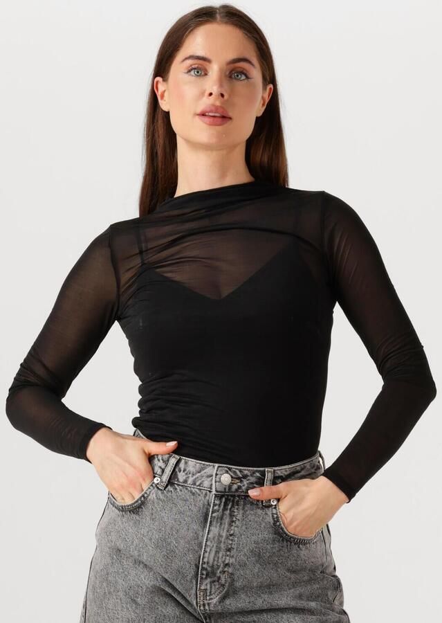 EDITED Dames Tops & T-shirts Leela Longsleeve Zwart - Foto 4