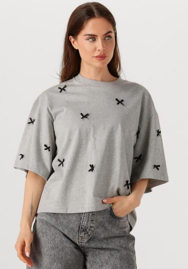 EDITED Dames Tops & T-shirts Lolana T-shirt Grijs - Foto 4