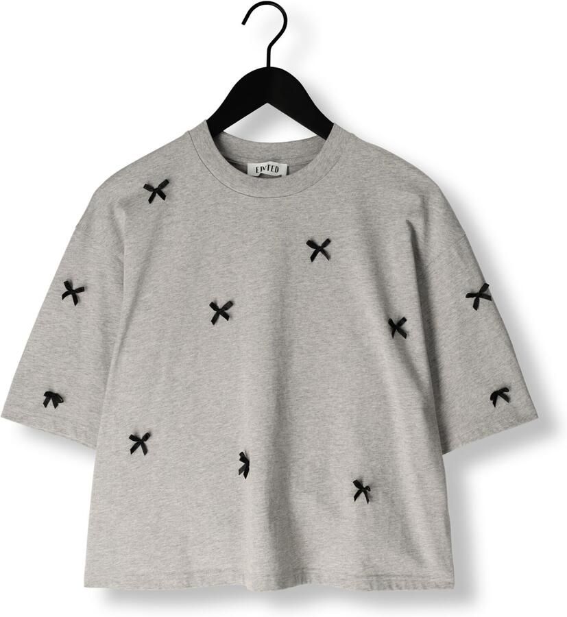 EDITED Dames Tops & T-shirts Lolana T-shirt Grijs