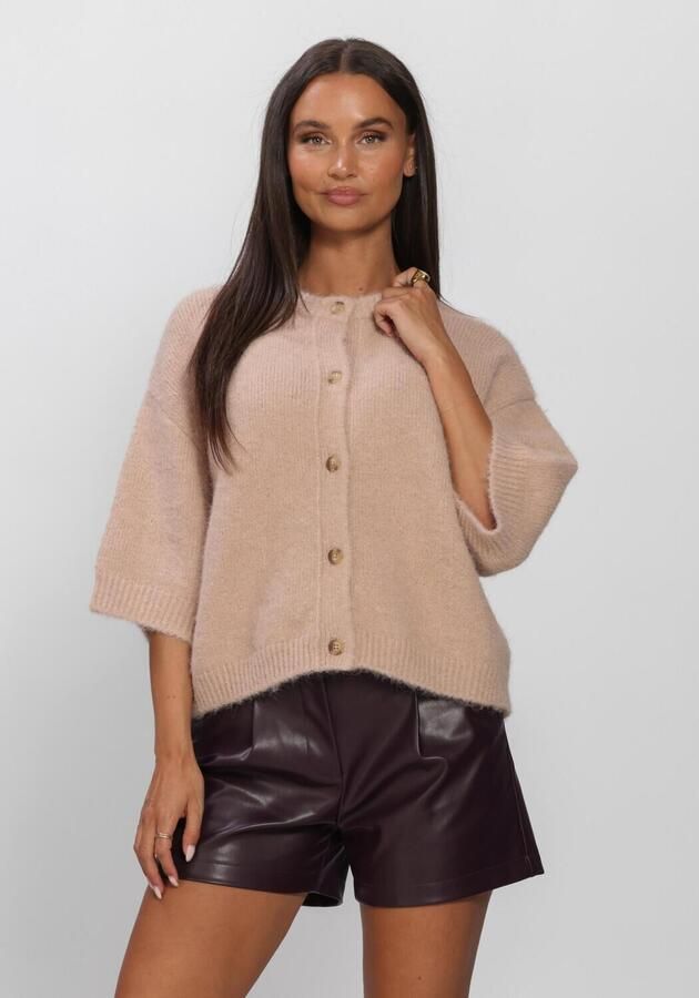EDITED Dames Tops & T-shirts Oline Knit T-shirt Beige