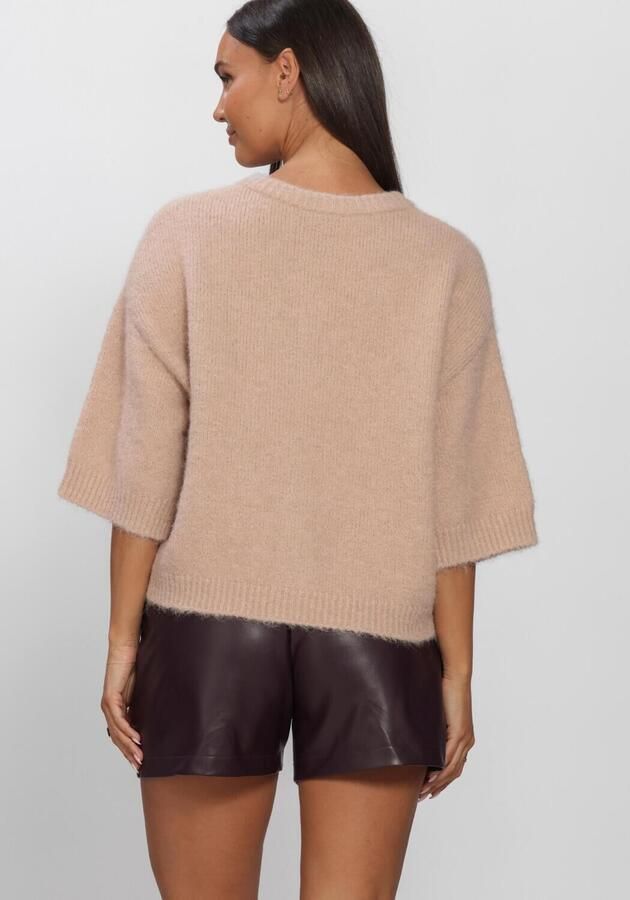 EDITED Dames Tops & T-shirts Oline Knit T-shirt Beige - Foto 3