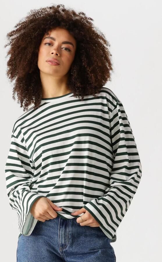 EDITED Dames Tops & T-shirts Verlee Longsleeve Zwart - Foto 4