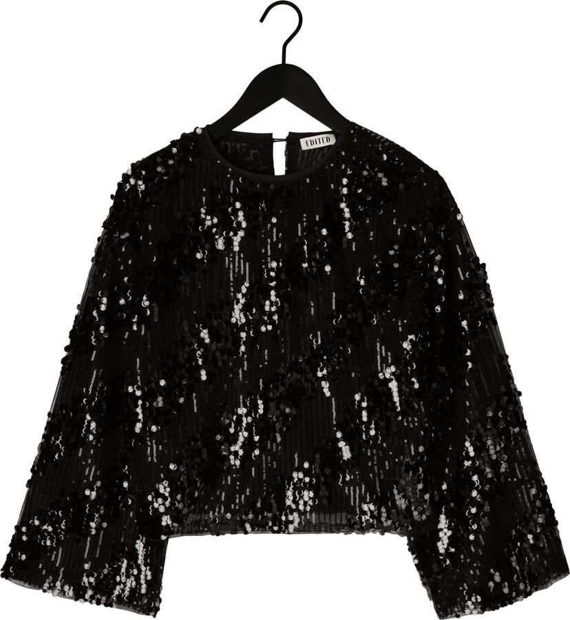 EDITED Dames Tops & T-shirts Xavia Oversize Longsleeve Zwart - Foto 2