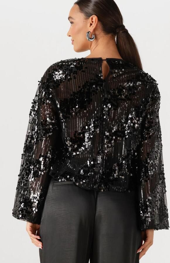 EDITED Dames Tops & T-shirts Xavia Oversize Longsleeve Zwart - Foto 4