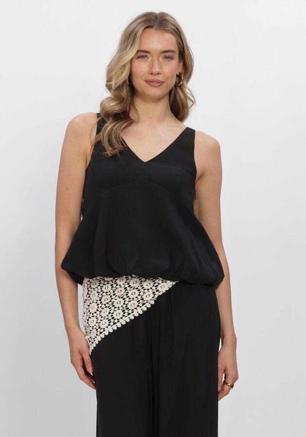 EDITED Dames Tops & T-shirts Zoja Peplum Top Zwart
