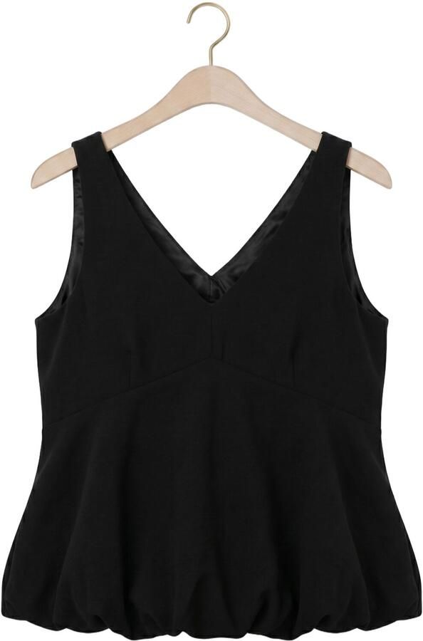 EDITED Dames Tops & T-shirts Zoja Peplum Top Zwart - Foto 4