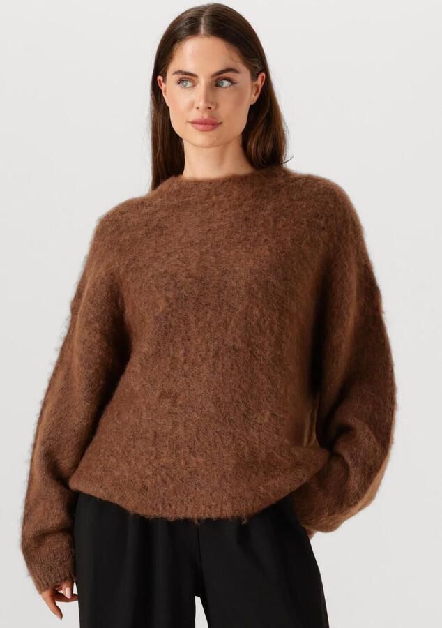 EDITED Dames Truien & Vesten Bailee Mohair Jumper 1 Bruin - Foto 4