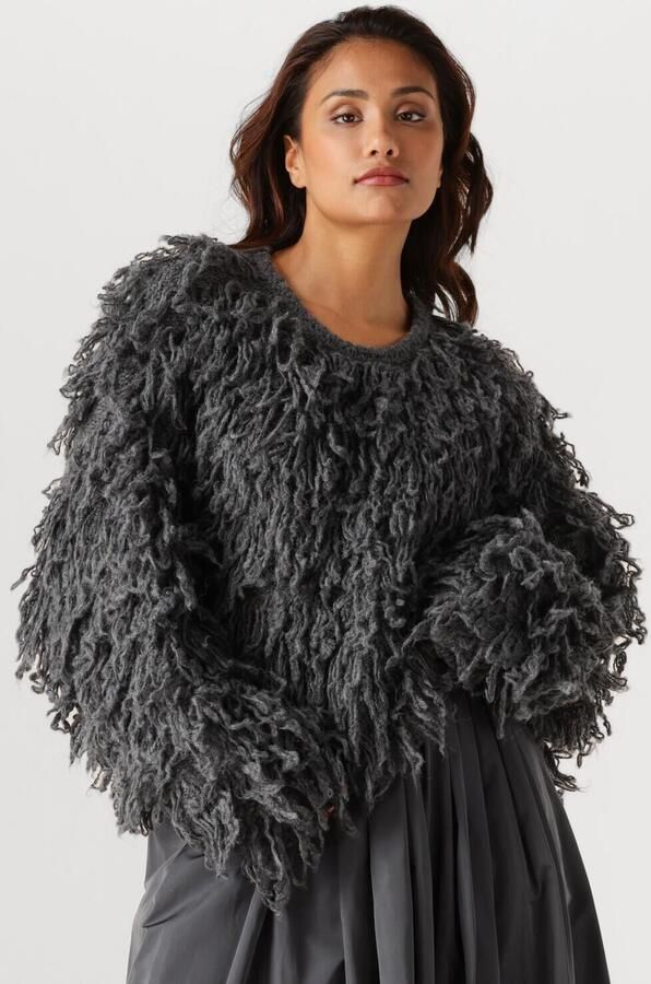 EDITED Dames Truien & Vesten Bo Alpaca Wool Jumper (grs) Donkergrijs - Foto 4