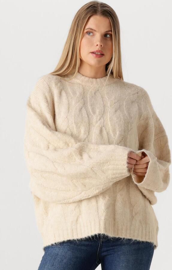 EDITED Dames Truien & Vesten Camellia Jumper Creme