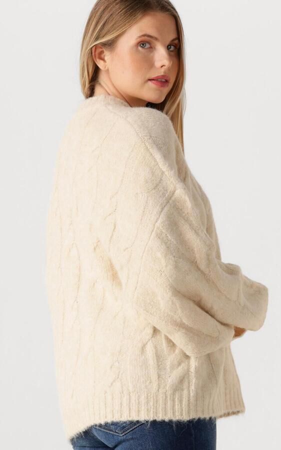 EDITED Dames Truien & Vesten Camellia Jumper Creme - Foto 4