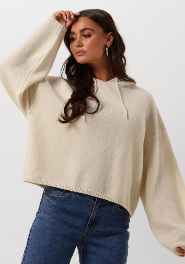 EDITED Dames Truien & Vesten Eliza Hoody Ecru - Foto 4