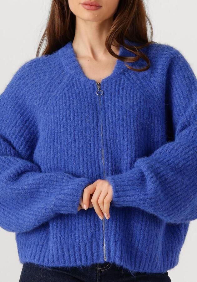 EDITED Dames Truien & Vesten Rani Bomber Cardigan Blauw - Foto 3